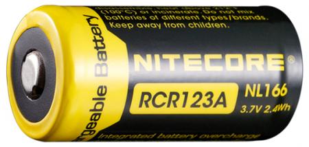 Piles rechargeables NITECORE RCR123A 650mAh