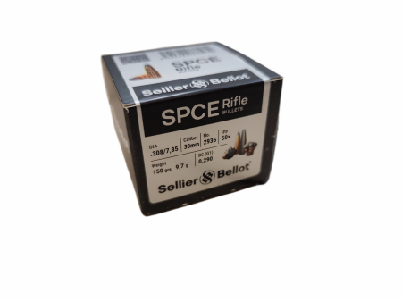 Boite de 50 ogives SELLIER&BELLOT .30 (.308) SPCE 150gr / 9,72g