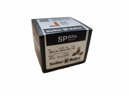 Boite de 50 ogives SELLIER&BELLOT 7mm (.284) JSP 140gr / 9,07g 