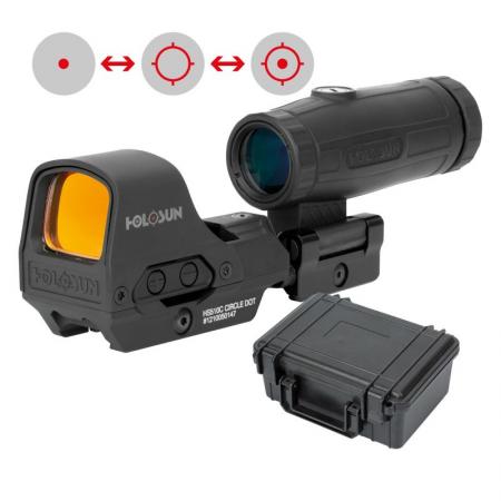 Viseur HOLOSUN HS510C 2 MOA / 65 MOA + Magnifier HM3X x3