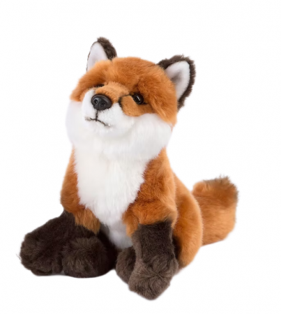 Peluche Renard assis 28cm