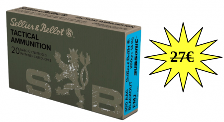 CARTOUCHE SB 300 AAC BLACKOUT SUBSONIC FMJ 200GRS BTE 20