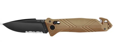 Couteau pliant TB OUTDOOR C.A.C Tan 4 fonctions