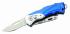 Couteau pliant HERBERTZ Alu bleue + lame cutter 44163