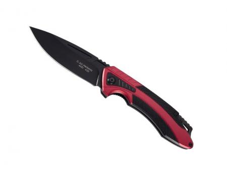 Couteau pliant HERBERTZ Alu rouge/noir