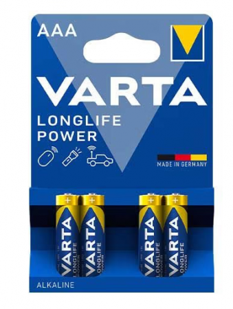 Blister de 4 piles VARTA LR03/AAA 1.5V