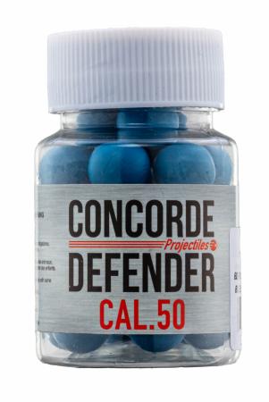 Boite de 30 billes caoutchouc CONCORDE DEFENDER Cal. 50