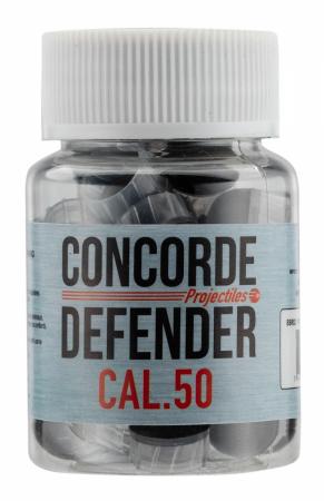 Boite de 30 billes caoutchouc à ailettes CONCORDE DEFENDER Cal. 50