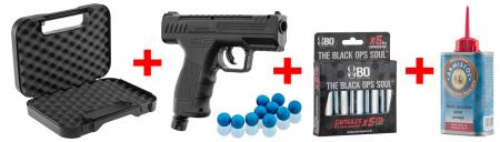 Pack pistolet BEEMAN BP50 CO2 Cal. 50 + Mallette + CO2 + Billes