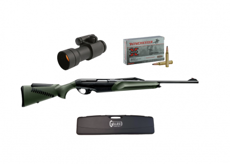 Pack carabine BENELLI Argo E Comfort Vert Cal. 300WM + mallette + Aimpoint Comp C3 + munitions