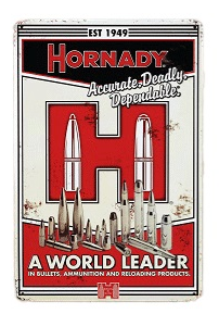 Pancarte étamée "World Leader" HORNADY 