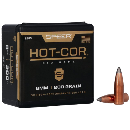 50 ogives Speer Hot-Cor calibre 8 mm (.323) Spitzer 200 gr / 12,9 g