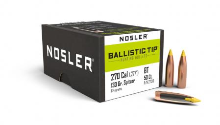 50 ogives Nosler Ballistic Tip cal. 270 (.277) 130 gr / 8,4 g