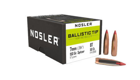 50 ogives Nosler Ballistic Tip calibre 7 mm (.284) 150 gr / 9,7 g