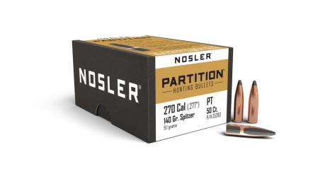 50 ogives Nosler Partition cal. 270 (.277) 140 gr / 9,07 g