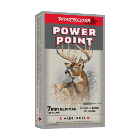 100 ogives Winchester Power Point calibre 7 mm (.284) 150 gr / 9,70 g