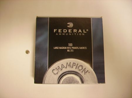 amorces FEDERAL large rifle magnum le 100  FED215
