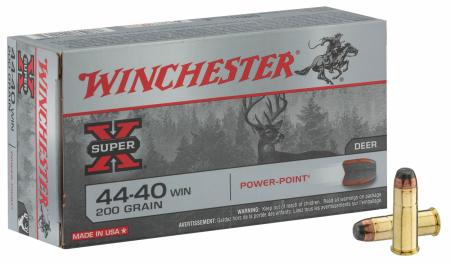 50 cartouches WINCHESTER Super-X 44-40 SP 200gr / 12,96g 