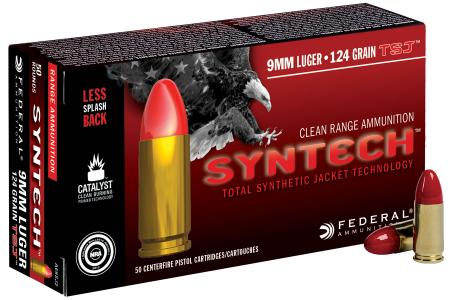 Boite de 50 cartouches FEDERAL 9x19 TSJ 124gr / 8g Synthech