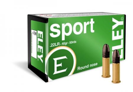 Boite de 50 cartouches ELEY Sport .22lr 40gr / 2,59g