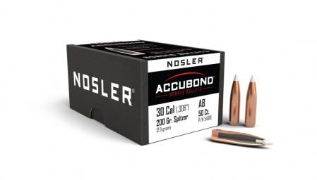 50 ogives Nosler Accubond calibre 30 (.308) 200 gr / 13 g