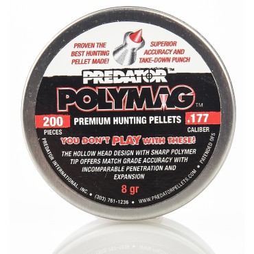 Boite de 200 plombs pointus calibre 4.5 PREDATOR 8 gr