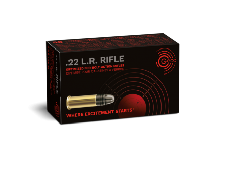 Boite de 50 cartouches GECO Rifle .22lr 40gr / 2,59g