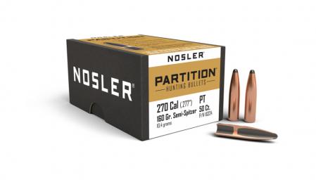 50 ogives Nosler Partition cal. 270 (.277) 160 gr / 10,4 g