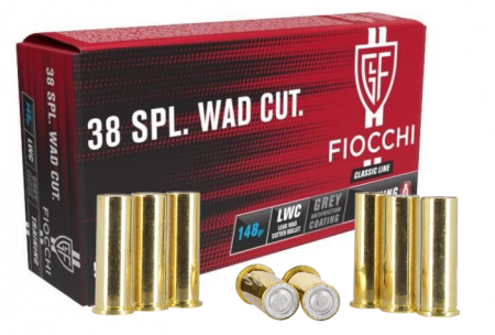 Cartouches FIOCCHI .38 Special WC 148 gr / 9,59 g