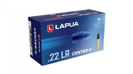 Boite de 50 cartouches LAPUA Center-X .22lr 40gr / 2,59g