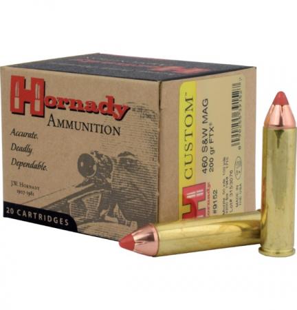 Boite de 20 cartouches HORNADY .460S&W FTX 200gr / 12,96g