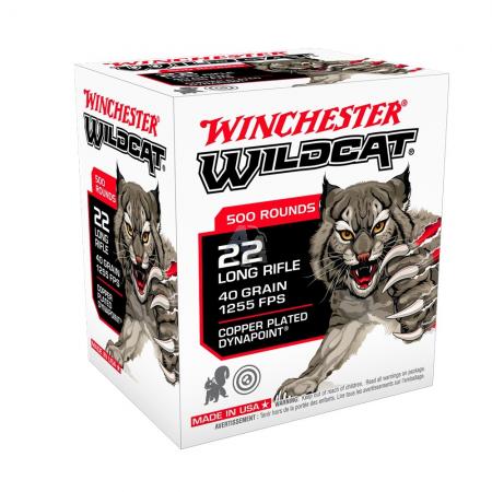 500 cartouches WINCHESTER Wildcat .22lr 40gr / 2,59g 