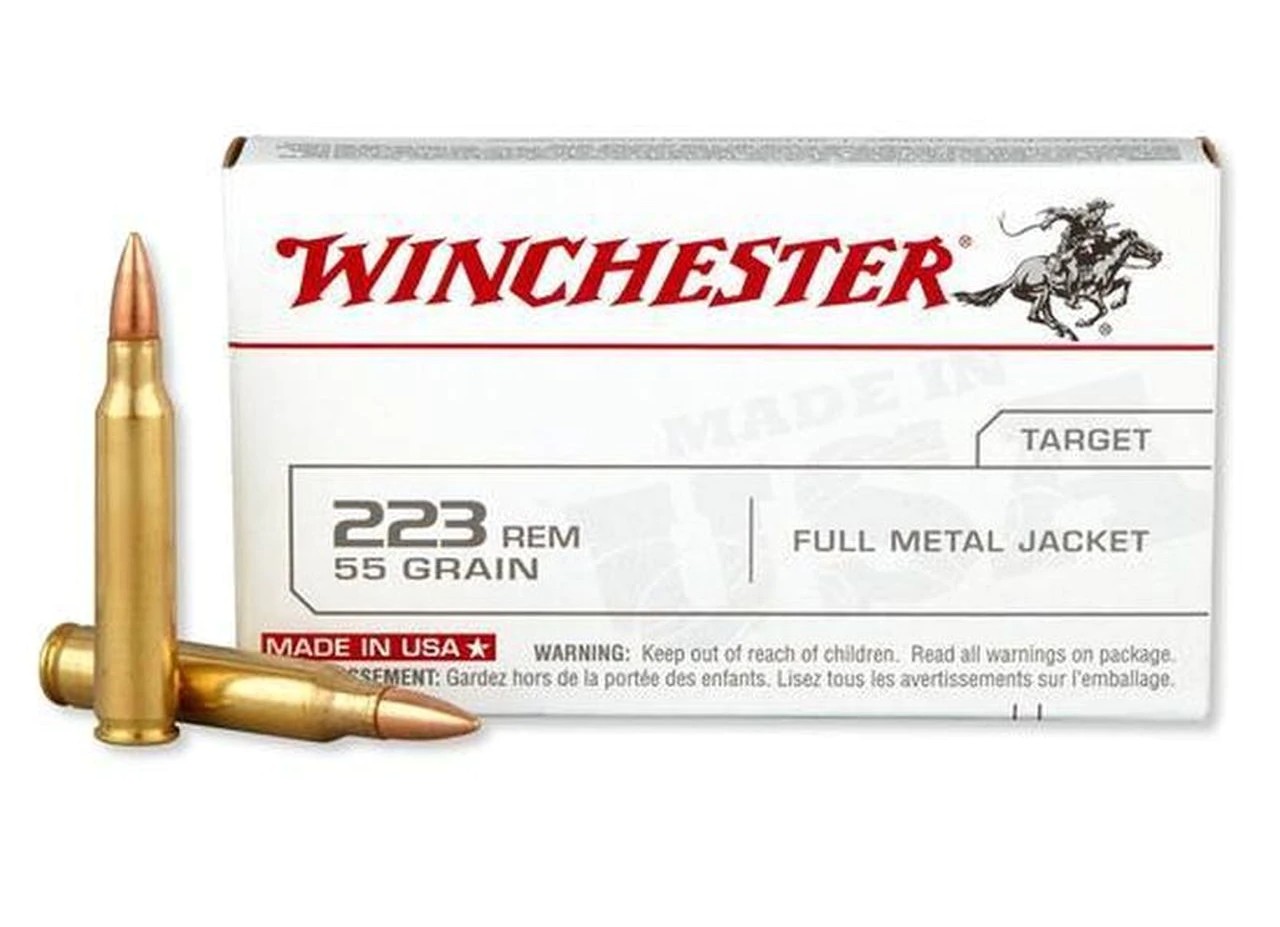 Boite  20 cartouches 223 Remington  WINCHESTER 55 gr / 3,56 g FMJ 