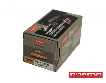 100 ogives Norma Vulkan calibre 7 mm (.284) 170 gr / 11 g