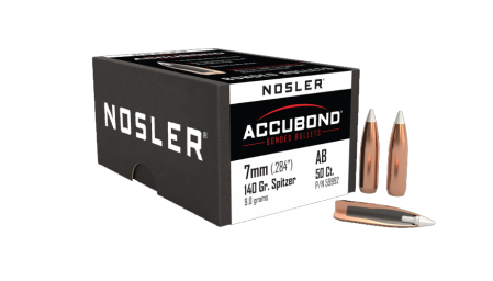 50 ogives Nosler Accubond calibre 7 mm (.284) 140 gr / 9,07 g