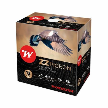 Boite de 25 cartouches WINCHESTER ZZ Pigeon 36g Cal. 12/70 / Boite de 25 cartouches WINCHESTER ZZ Pigeon
