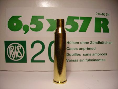 20 douilles vides RWS cal 6.5 x 57R