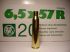 20 douilles vides RWS cal 6.5 x 57R 2131