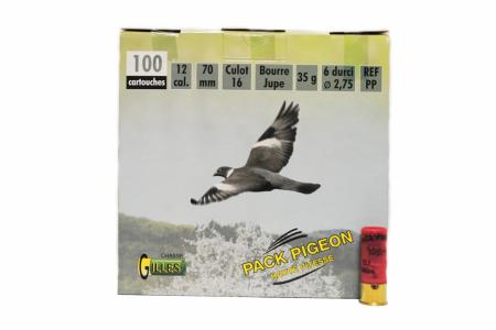 Pack Pigeon GILLES 12/70 grand culot 35 grs PP