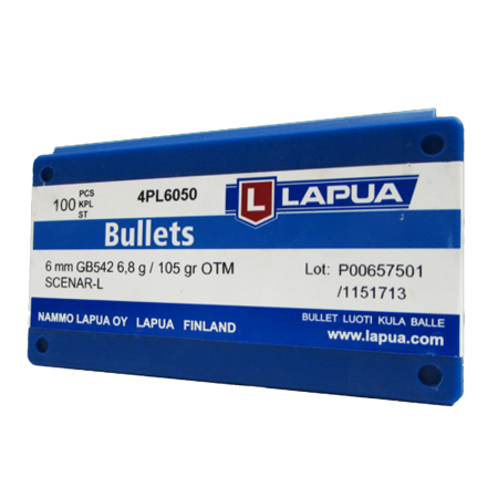 100 ogives Lapua Scenar-L calibre 6 mm 105 gr / 6,80 g