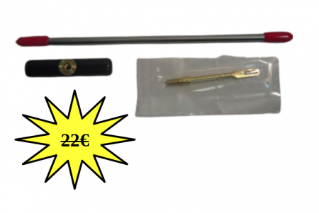 Baguette acier 1 élément PROSHOT 6" 1/2 Cal. 22 au .45