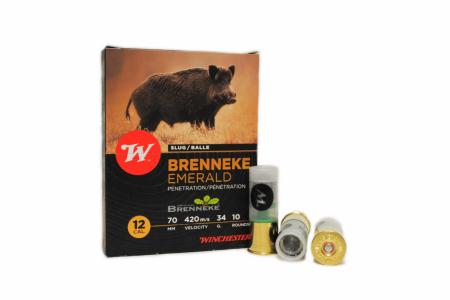 Boite de 10 balles WINCHESTER BRENNEKE calibre 12/70