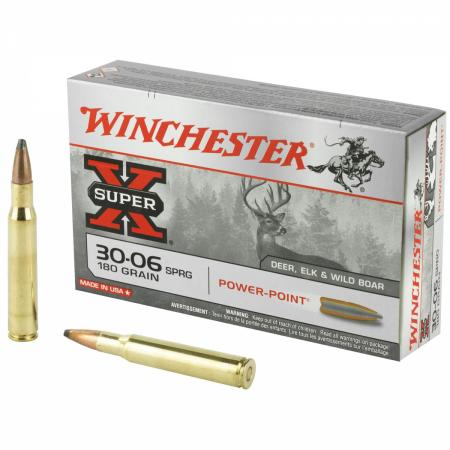 Boite de 20 cartouches WINCHESTER 30-06 Springfield 180 gr / 11,6 g POWER POINT