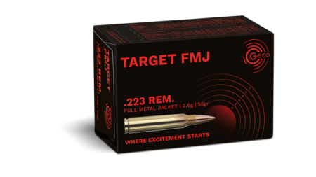 Boite de 50 cartouches GECO .223 FMJ 55gr / 3,6g Target