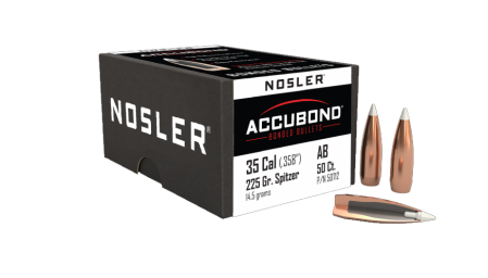 50 ogives Nosler Accubond calibre 35 (.358) 225 gr / 16,20 g