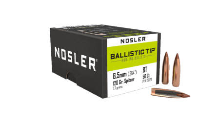 50 ogives Nosler Ballistic TIP calibre 6.5 mm (.264) 120 gr / 7,8 g