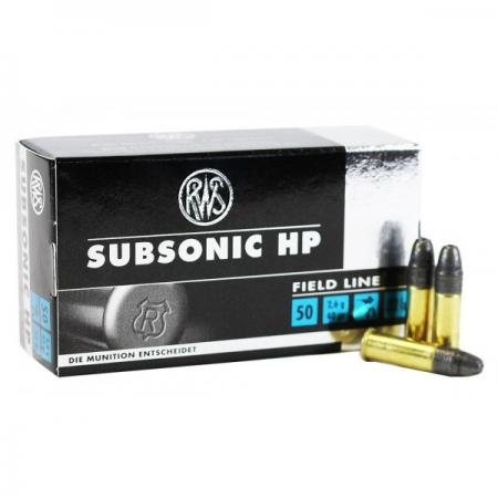 Boite de 50 cartouches RWS Subsonic .22lr 40gr / 2,6g