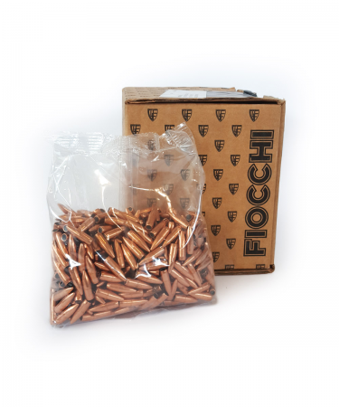 500 ogives Fiocchi calibre 22 (.223) 55 gr / 3,56 g Full Metal Jacket