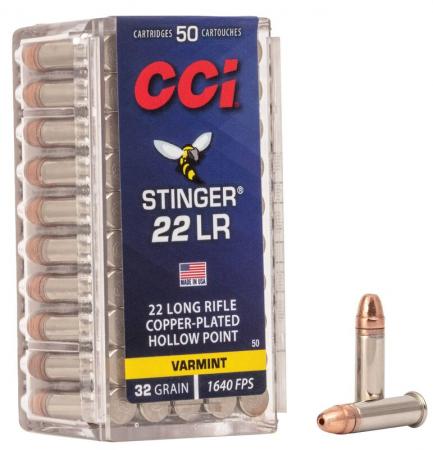 50 cartouches CCI STINGER 32 gr / 2,07 g