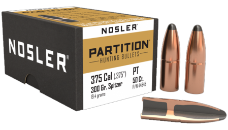 50 ogives Nosler Partition calibre 375 (.375) 300 gr / 19,4 g